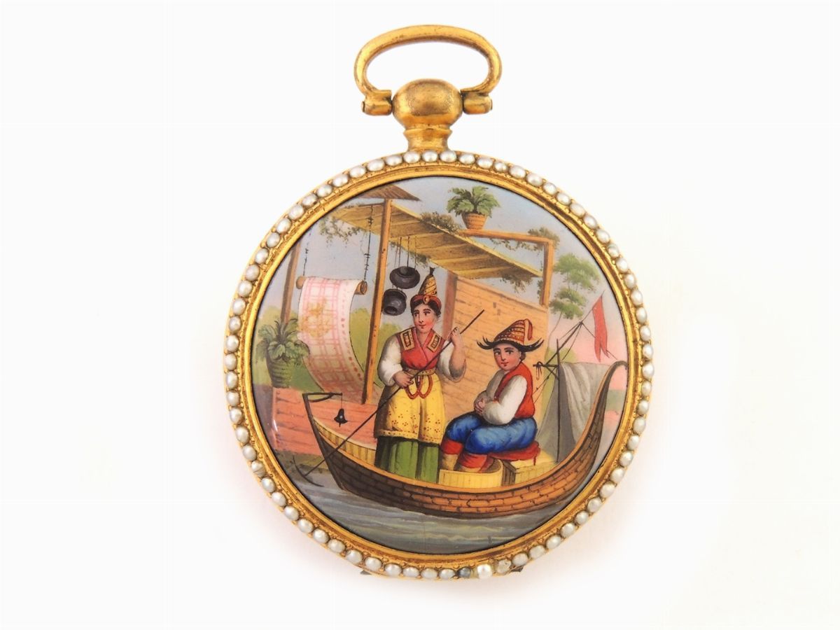 Orologio da Tasca in Ottone Dorato