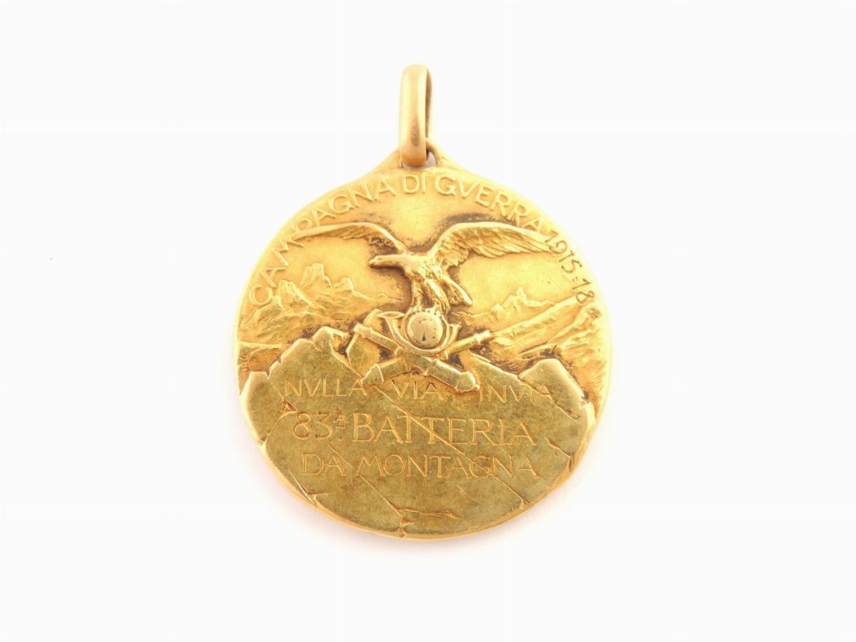 Medaglia Militare in Oro Giallo