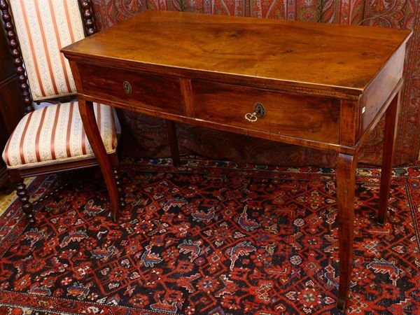 A cherrywood console