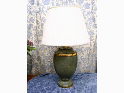 Coppia di Lumi da Tavolo in Ceramica