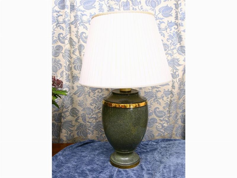 Coppia di Lumi da Tavolo in Ceramica