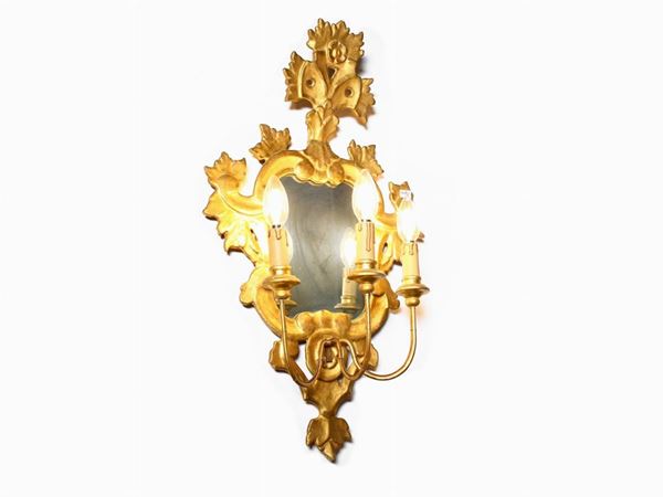 A pair of giltwood appliques