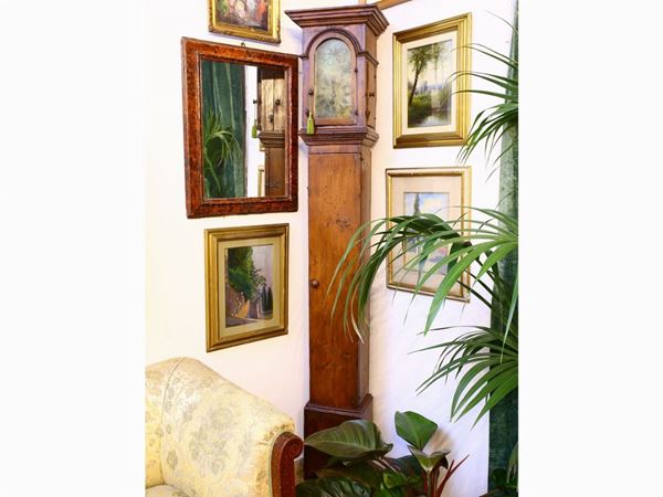 A softwood case tower clock  - Auction The florentine house of the soprano Marcella Tassi - Maison Bibelot - Casa d'Aste Firenze - Milano