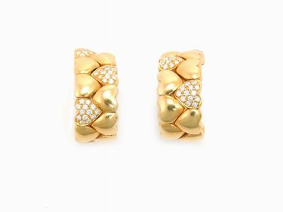 Orecchini Cartier in Oro Giallo e Diamanti