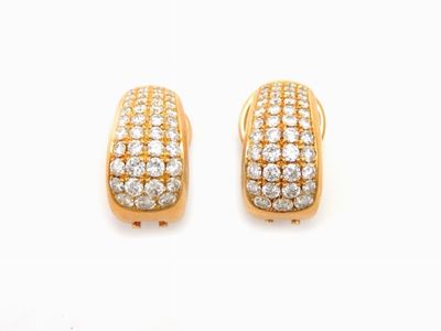 Orecchini in Oro Giallo e Diamanti