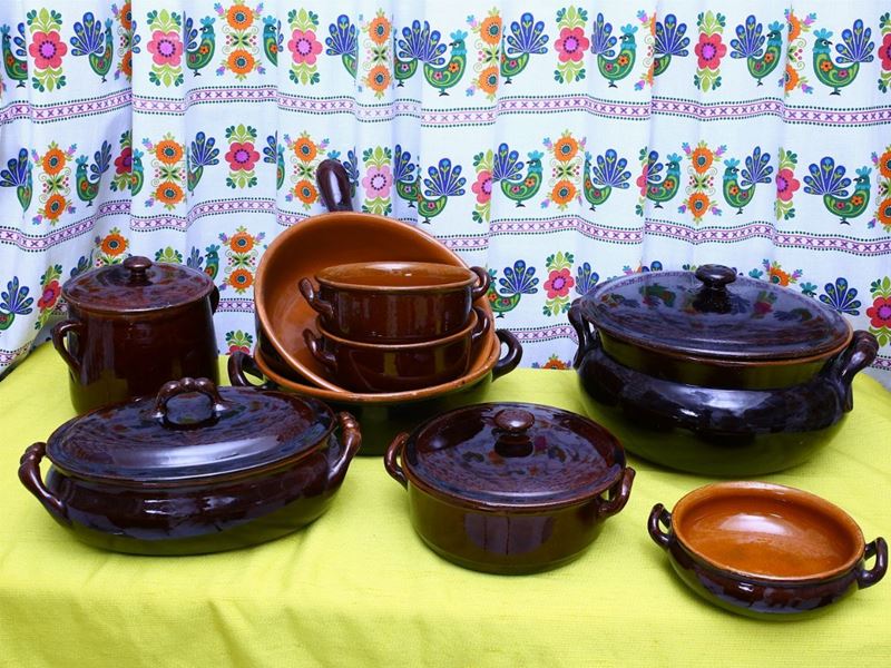 Lotto di Oggetti in Terracotta Termica