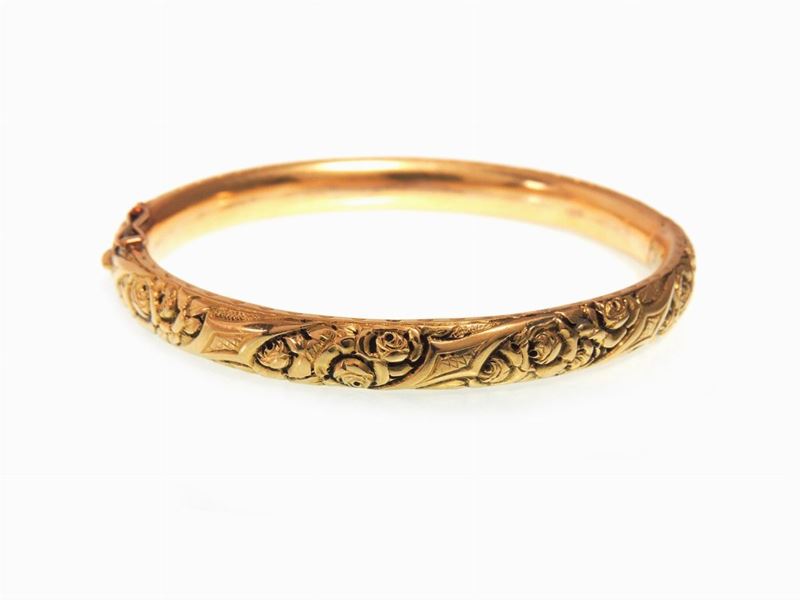 Bracciale Rigido in Oro Giallo