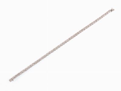 Bracciale Tennis in Platino e Diamanti