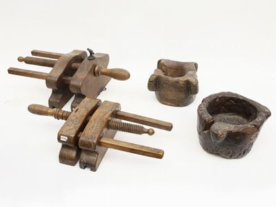 Lotto di Curiosità D'epoca in Legno