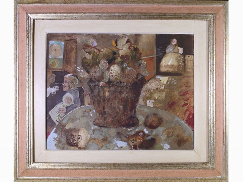 Antonio Possenti - Veduta D'interno con Personaggi