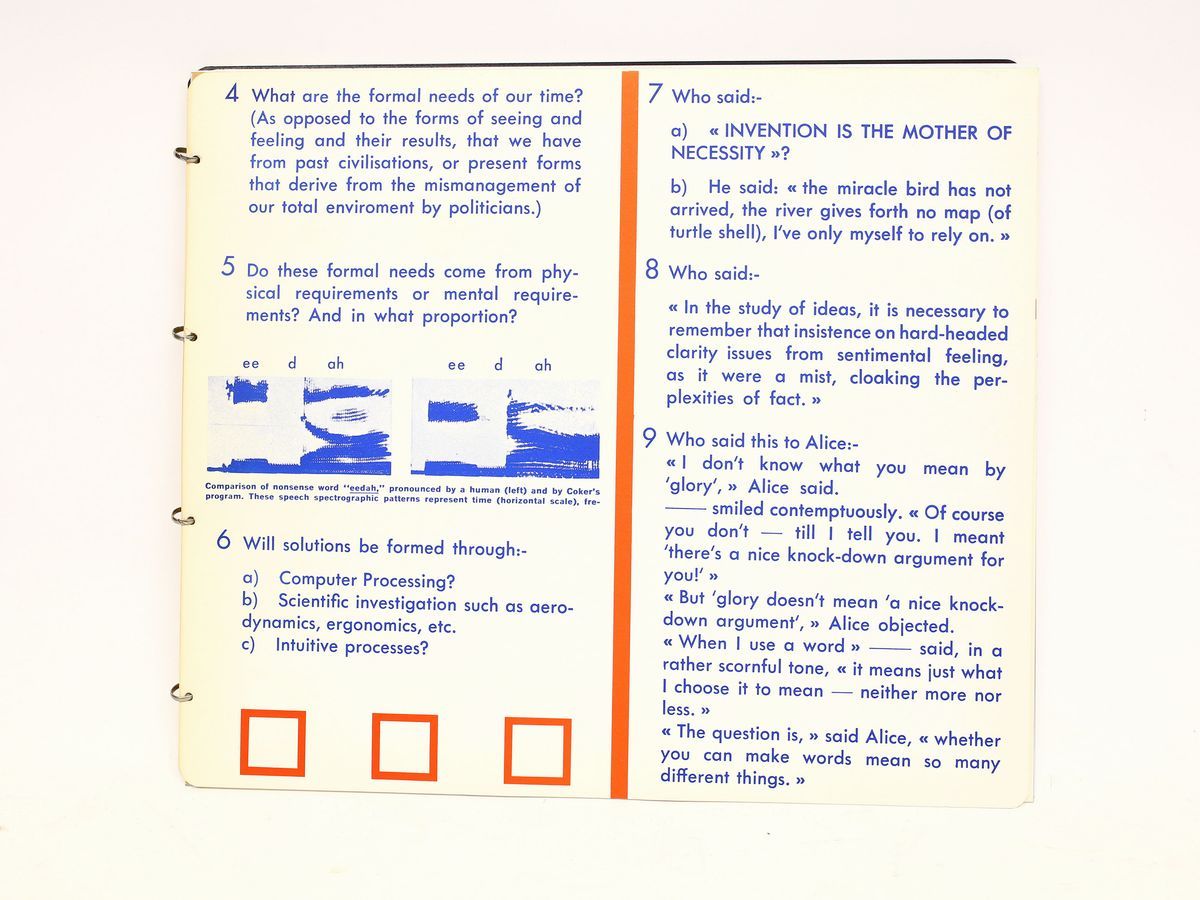 Joe Tilson - The Software Chart Questionnaire