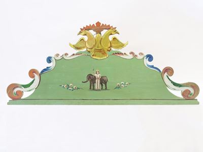 Testiera da Letto in Legno Dipinto