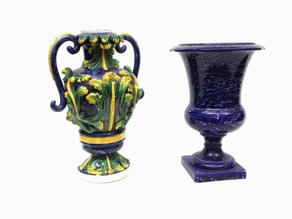 Two ceramic vases  - Auction Antiquities, Interior Decorations and Vintage  from the Panarello Gallery in Taormina - Maison Bibelot - Casa d'Aste Firenze - Milano