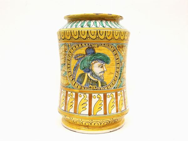 Grande vaso ad albarello in ceramica