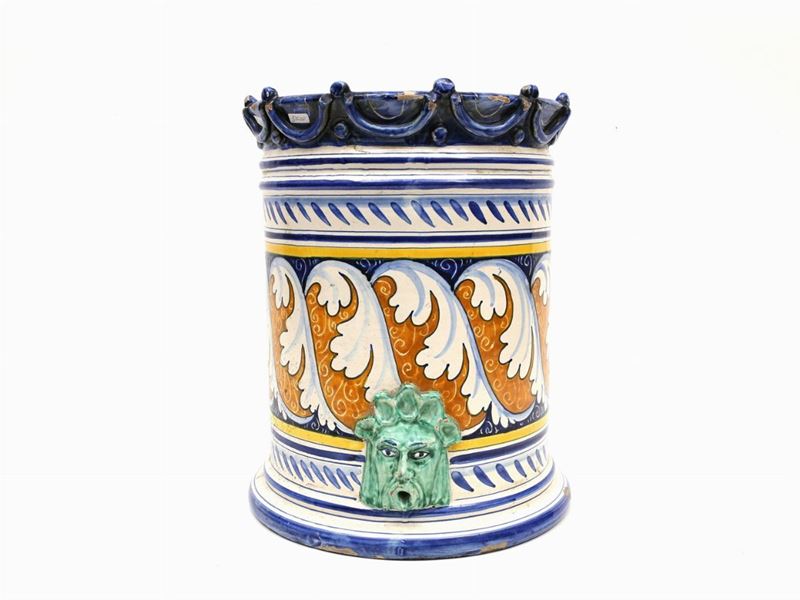 Grande Vaso Cilindrico in Ceramica