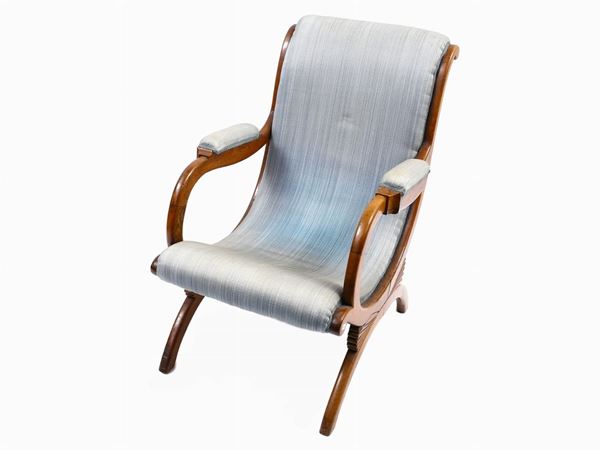 A cherrywood armchair