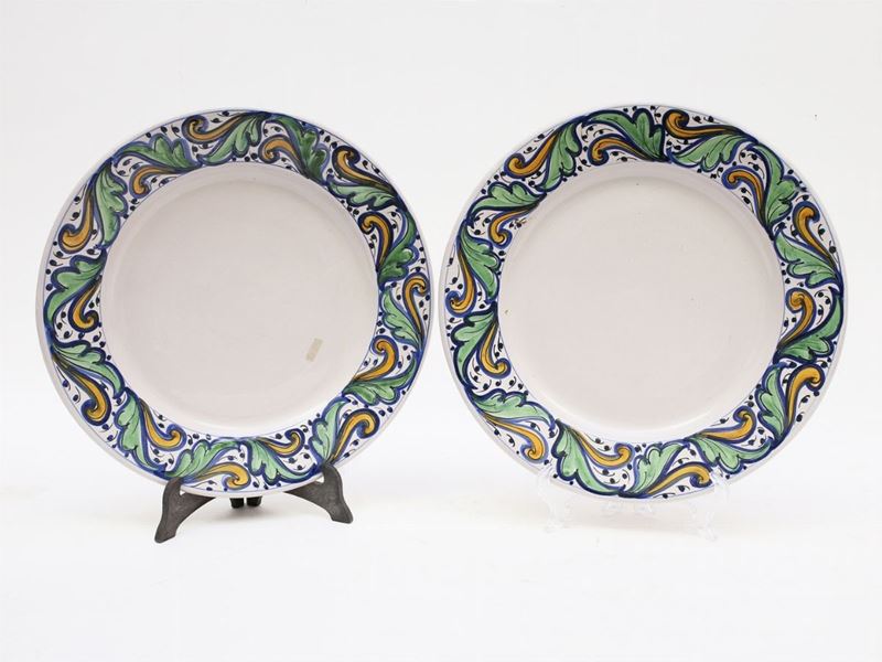 Serie di Sei Sottopiatti in Ceramica