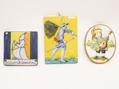 Tre Placche in Ceramica