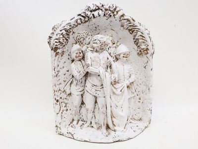 Altorilievo in Ceramica con Scena della Via Crucis