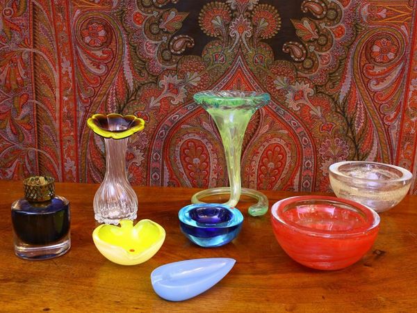 Lot of glass objects