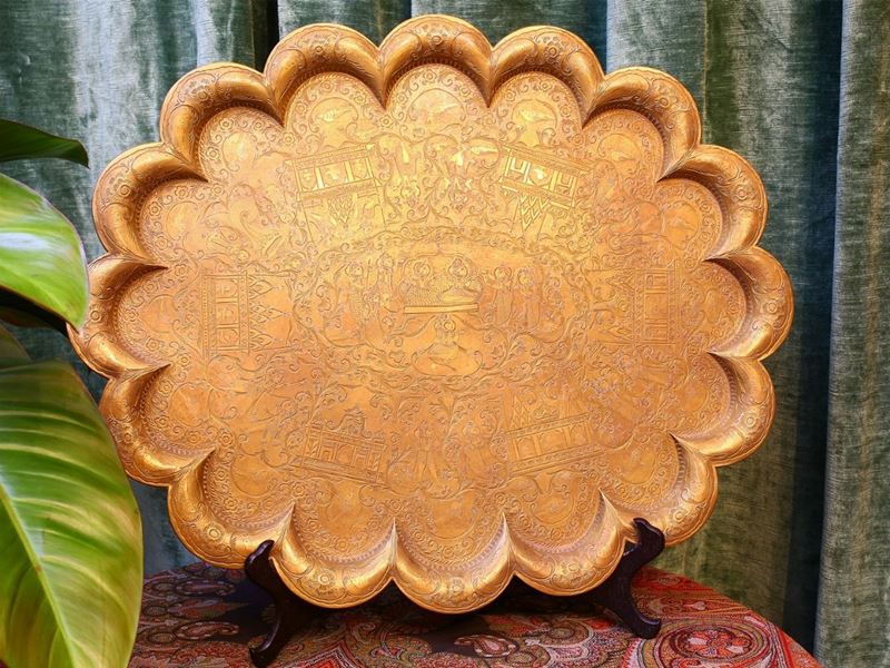 Vassoio Orientale in Ottone