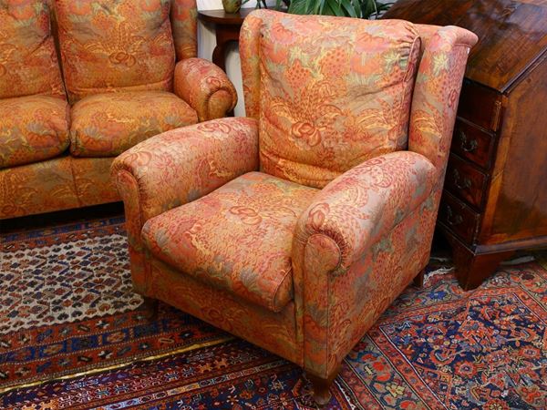 A pair of upholstered armchairs  - Auction The florentine house of the soprano Marcella Tassi - Maison Bibelot - Casa d'Aste Firenze - Milano