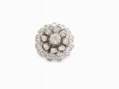 Anello in Oro Bianco e Diamanti