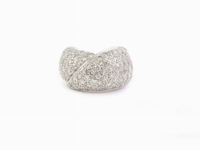 Anello in Oro Bianco e Diamanti