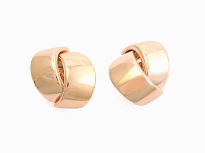 Orecchini Vhernier "abbraccio" in Oro Rosa