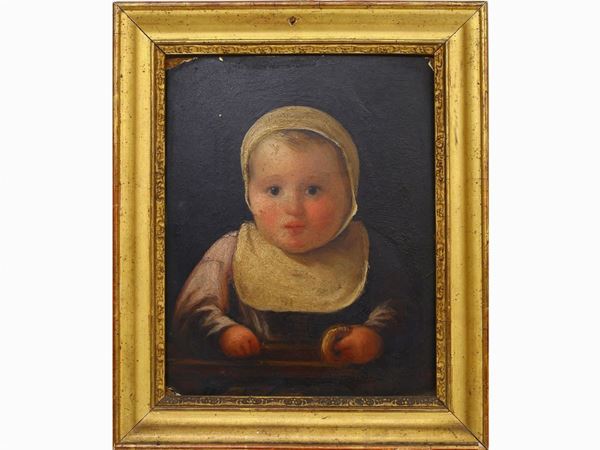 Scuola dell'Italia centrale del XIX secolo - Portrait of a baby
