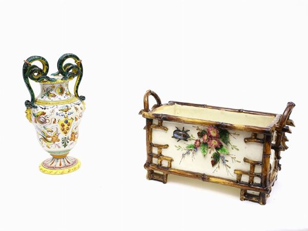 A ceramic items lot  (early 20th century)  - Auction Antiquities, Interior Decorations and Vintage  from the Panarello Gallery in Taormina - Maison Bibelot - Casa d'Aste Firenze - Milano