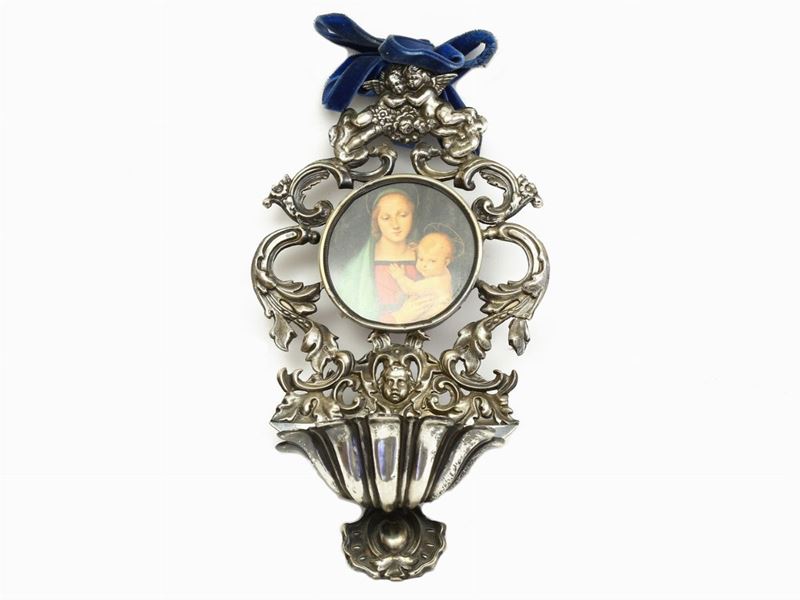 Acquasantiera in Argento