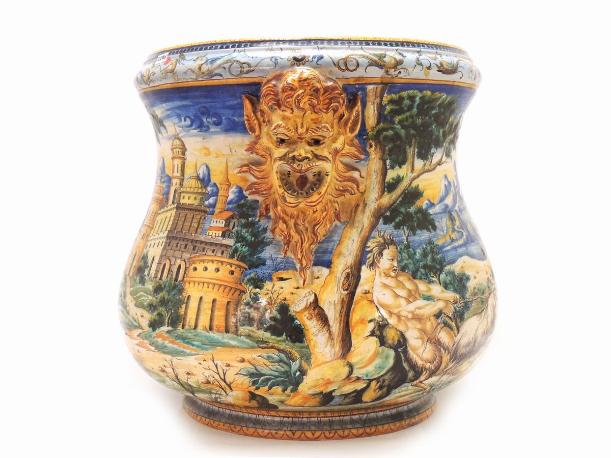 Grande Vaso in Maiolica Cantagalli