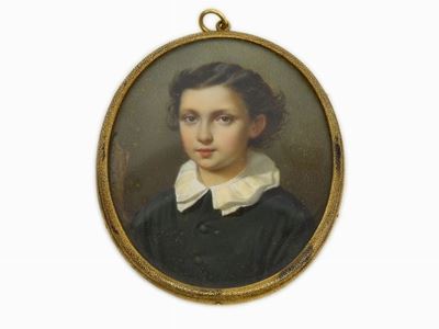 Ritratto di Fanciullo/ritratto di Ufficiale della Guardia Nazionale Piemontese (1855-1860)