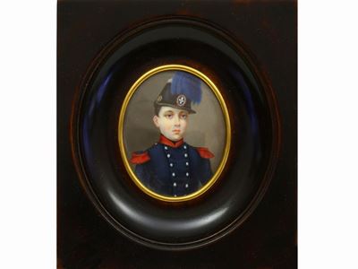Ritratto di Ufficiale della Guardia Nazionale Piemontese (1855-1860)