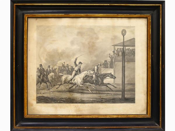 Jean Pierre Marie Jazet - Horse race scenes