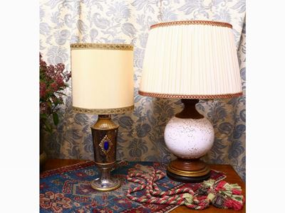 Due Lumi da Tavolo in Ceramica