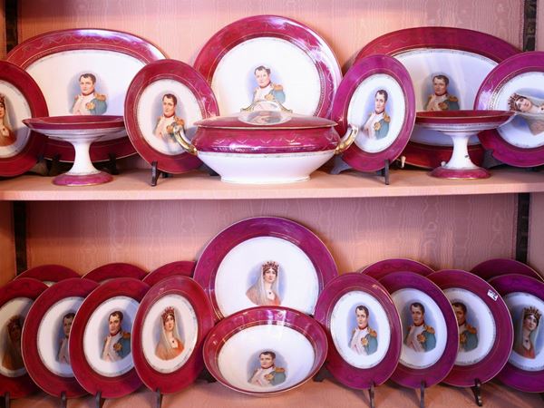 A KPM Napoleon porcelain dish set