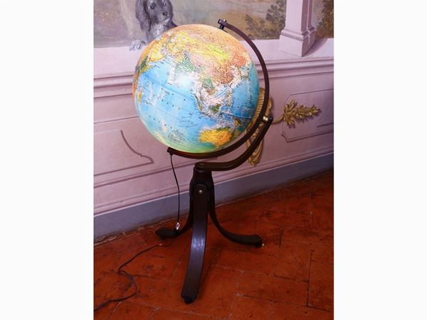 A large illuminable globe