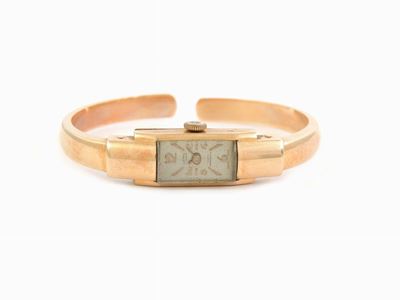 Orologio da Polso per Donna Sultania in Oro Giallo con Bracciale Semirigido