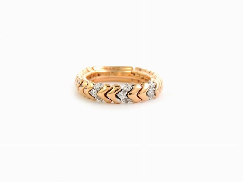 Anello Salvini in Oro Rosa con Diamanti
