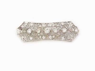 Spilla in Oro Bianco con Diamanti