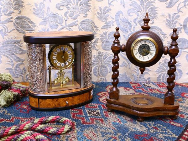 Two table clocks