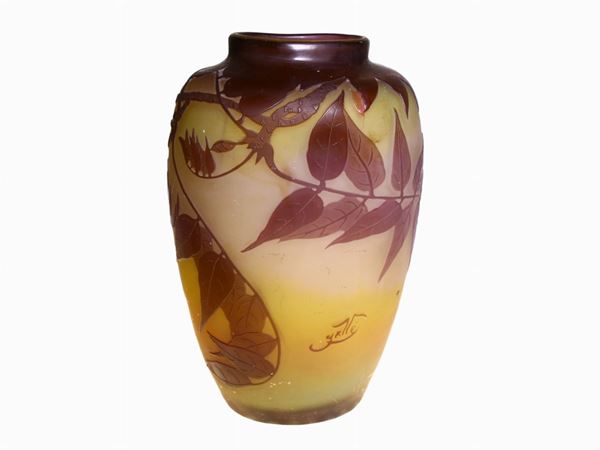 &#201;mile Gall&#233; - A cameo glass vase