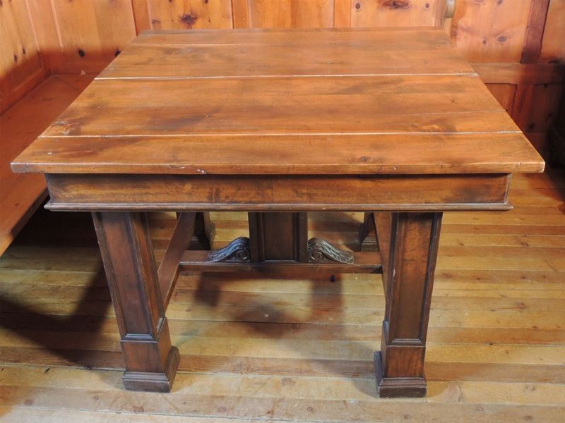 Tavolo e Panca Rustica in Legno Tenero