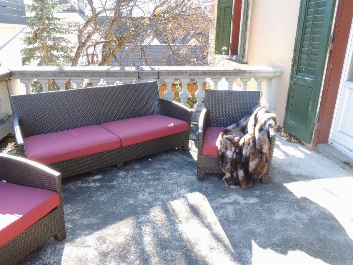 Set da Giardino in Rattan Sintetico Color Marrone