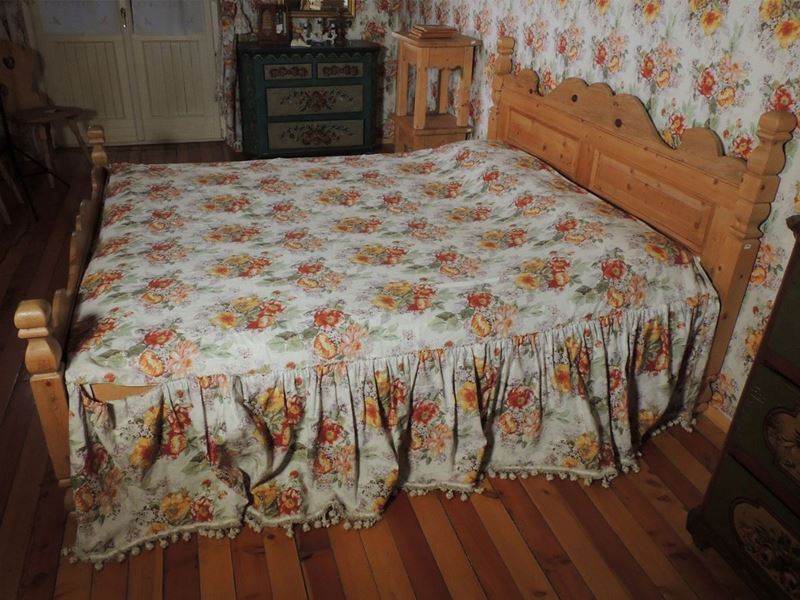 Letto Matrimoniale in Legno di Abete