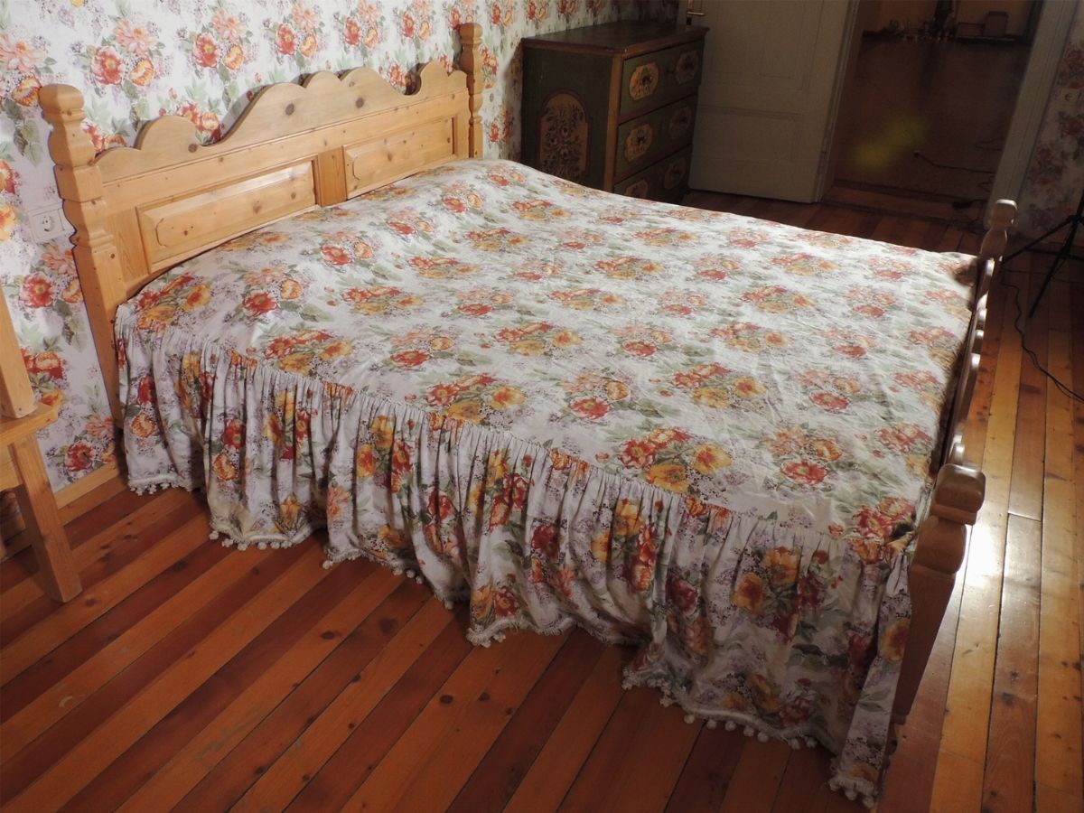 Letto Matrimoniale in Legno di Abete