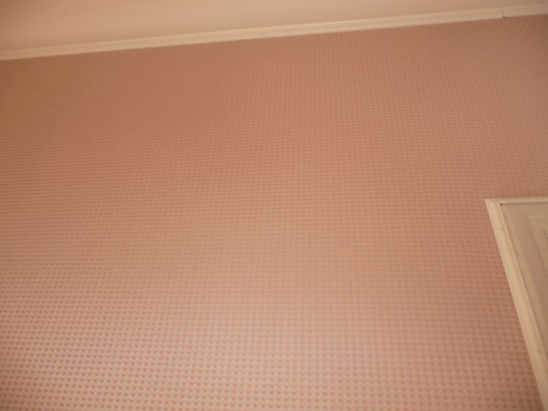 Tappezzeria per Camera da Letto in Tessuto nei Toni del Rosa
