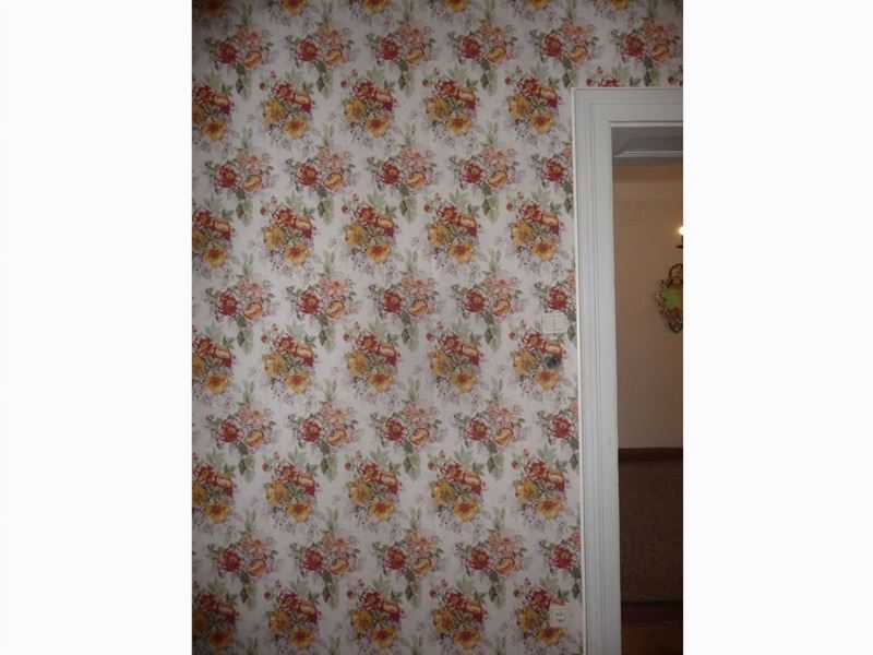 Tappezzeria per Camera da Letto in Tessuto Misto Lino a Fantasia Floreale